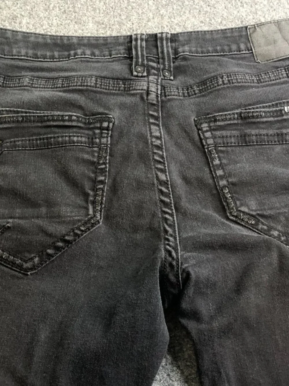 Salvage Jeans Mens 38x30 Black Riot Taper Athletic Stretch Embroidered MMA - Picture 11 of 14